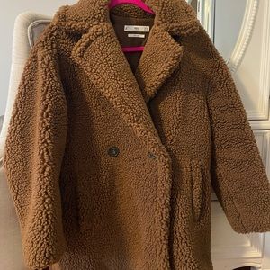 MANGO Sherpa/bear coat